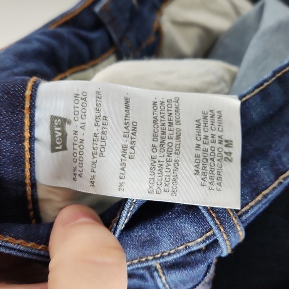 Levi's Perfectly Shaping 512 Boot Cut Jeans Size 24 - Picture 6 of 6